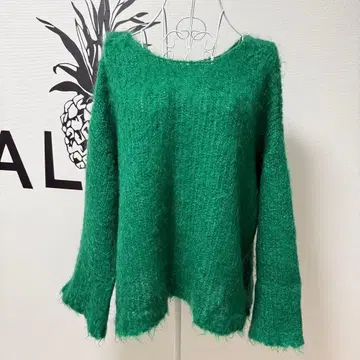 플라주 모헤어 니트 오버 사이즈 스웨터