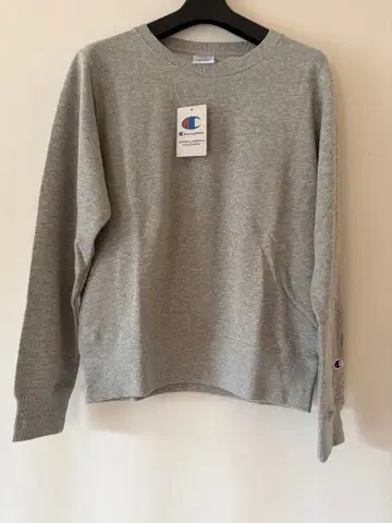 Champion 여성용 크루넥 맨투맨 셔츠 그레이 L