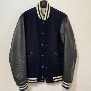 소가죽 레더 멜톤 바시티 자켓 M 사이즈