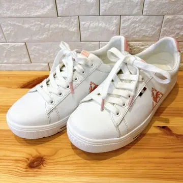 르꼬끄 스포르티브 스니커즈 여성용 화이트 핑크 경량