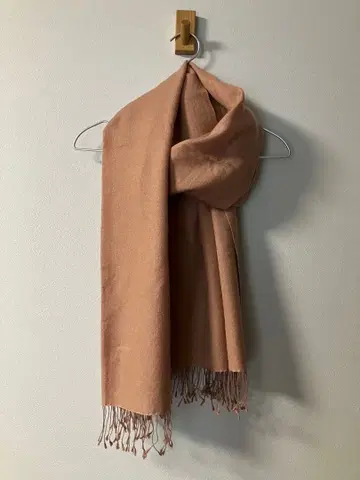 수제 파슈미나 실크 대형 스톨 네팔제 베이지