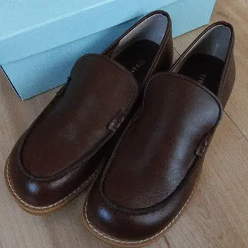 BENEBIS 오블리크 슬립온 브라운 2E 경량 22cm