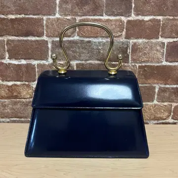 미사용 새상품 핸드 스퀘어 백 네이비 네이비 멋진 크리스마스