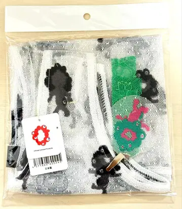 오사카 만박 블랙 미야쿠미야쿠 레이스 오샤레 백 에코백 클립 그린