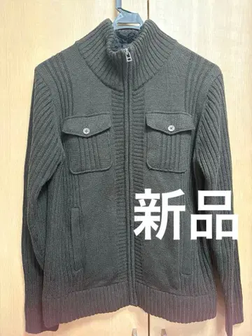 [새상품] authentic jeanswear 풀 집업 가디건 니트