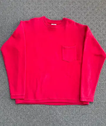 80년대 USA산 Goodwear 구 택 헤비 웨이트 맨투맨 L 빨간색