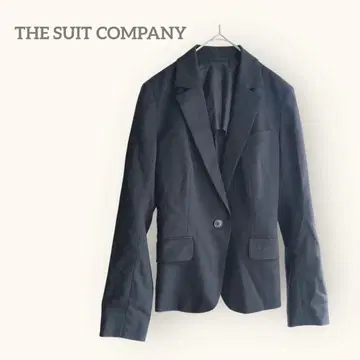 더 수트 컴퍼니 [ 36 ] 테일러드 자켓 블랙 울 혼방 싱글