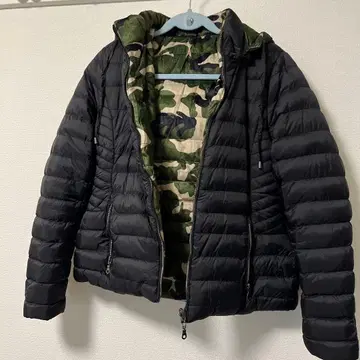 리버서블 다운 자켓 블랙/카모플라쥬