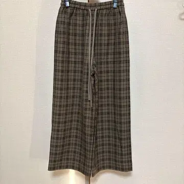 SHIPS any 체크 테이퍼드 이지 팬츠 36