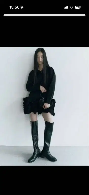 HIAND 니하이 부츠 Chelsea Knee-High Boots