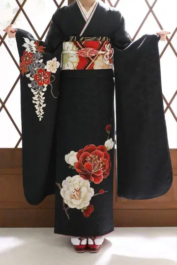 후리소데 풀세트 잡화 포함 블랙 온딘