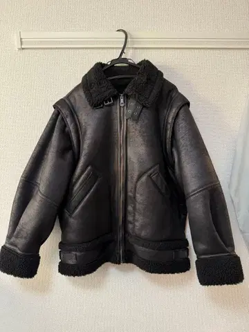 SLY B-3 블랙 보아 자켓 2WAY 새상품급