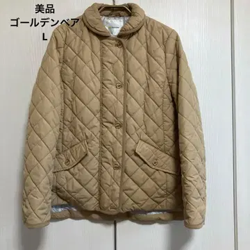 새상품급 골든 베어 퀼팅 코트 자켓 베이지 L