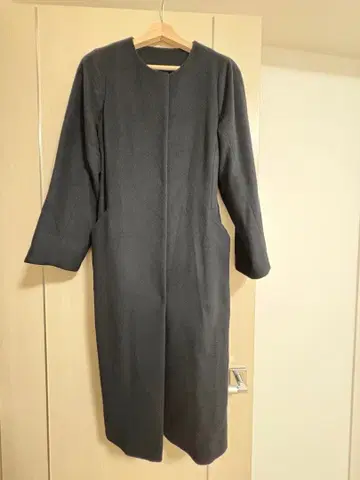 PoshAlma 캐시미어 100% 허리 벨트 롱 코트