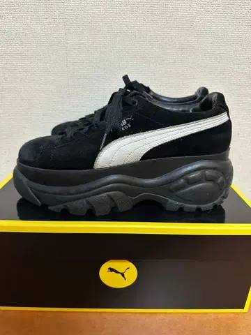 Puma Buffalo 스웨이드 통굽 스니커즈 블랙