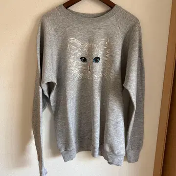 80.90s FRUIT OF THE LOOM 고양이 맨투맨