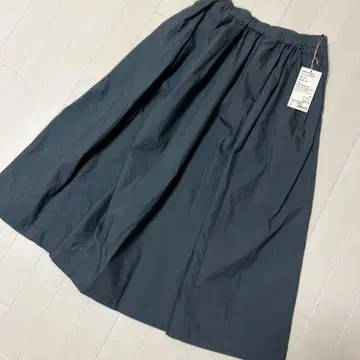 스트레치 고밀도 직조 턱 스커트 무인양품
