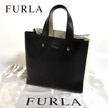 [ 새상품급 ] FURLA 가죽 핸드백 2톤 수납 가방 포함