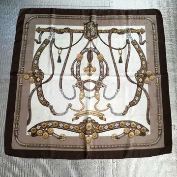 MANTERO 마테로 마구 디자인 빈티지 실크 스카프