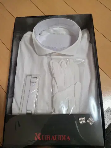 KURAUDIA 신랑 셔츠 잡화 세트 웨딩 그로브 L 사이즈 화이트