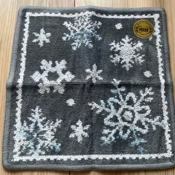 미사용 새상품 FEILER 스노우 크리스탈 화이트 타월 손수건