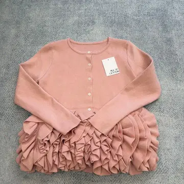 미사용 새상품 프릴 가디건