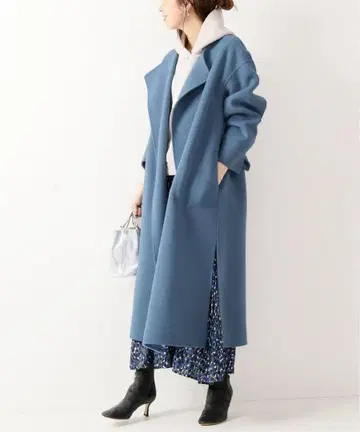 spick&span 비버 폴드 라펠 코트 36