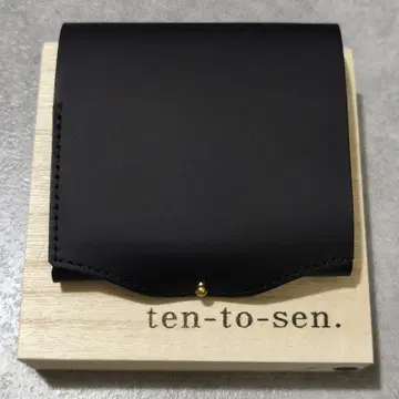 usuha3 오른손잡이 키보시 블랙 ten-to-sen 가죽 접이식 지갑