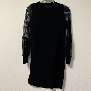 MARTHA 블랙 무릎 기장 원피스 M