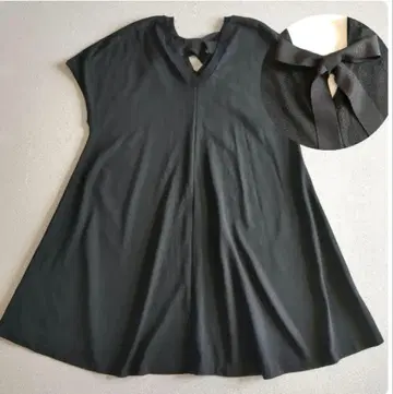 [ 새상품급 ] [ 어도어 ] 리본 포함 블랙 상의