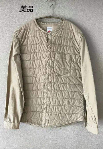 새상품급 marka 마르카 퀼트 칼라리스 셔츠 size-2 베이지 충전솜