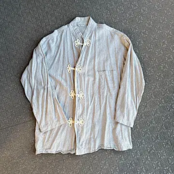[ 유즈드 ] 차이나 버튼 미군 샘플링 슬리핑 셔츠