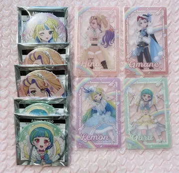 크로싱 라이브 캔뱃지 클리어 카드 레몬 히나 아마네 아우르