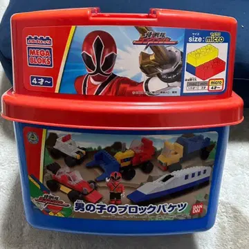 MEGA BLOKS 남아용 블록 버킷 신켄저