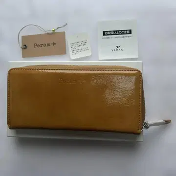 택 포함 새상품 Peram+ 장지갑 염소가죽 x 소가죽 일본제