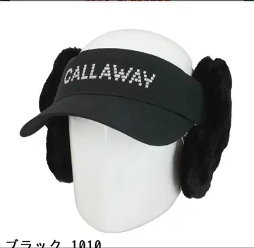 CALLAWAY 퍼 달린 바이저 블랙