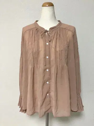 COCO DEAL 비침 긴팔 블라우스 상의 코코딜