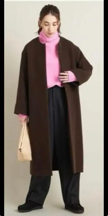 새상품 BEAUTY & YOUTH MANTECO 노카라 롱 코트