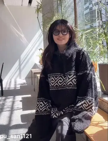 시마무라 푸우 인형 보아 풀오버 택 포함 미사용 블랙