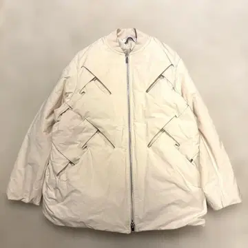 새상품급 cornerstone 23aw 다운 자켓 아이보리 46