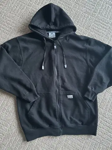 PRO CLUB 블랙 풀 집업 후드티 L 사이즈