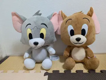 톰 & 제리 앉은 봉제 인형 세트 [택 포함]