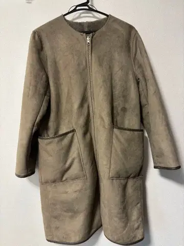 BEAMS HEART 리버서블 페이크 무스탕 코트