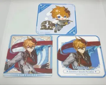 원신 스이파라 콜라보 원신야키 타르탈리아 코스터 3개