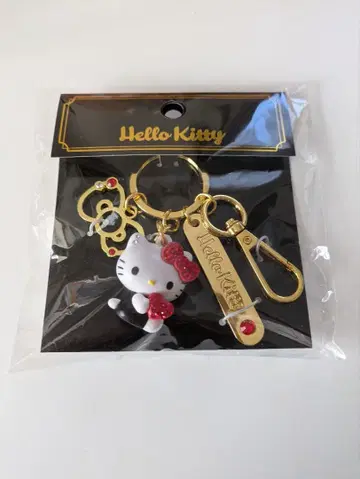 헬로키티 스톤 부착 입체 키링 레드 키티 산리오