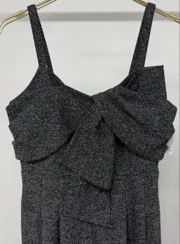 미슈마슈 리본 모티브 콤비네존 S