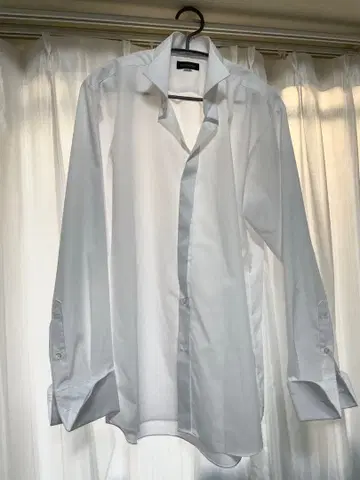 턱시도용 셔츠 화이트 포멀 셔츠 긴팔 L 사이즈