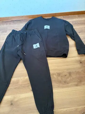 조던 다크 그레이 맨투맨 세트