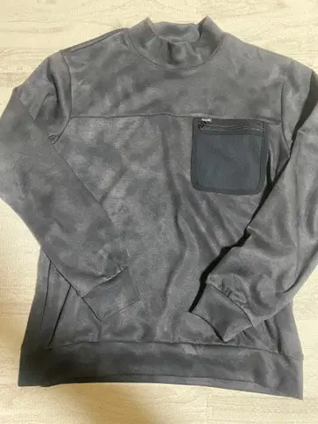 [트래비스 매튜] 그레이 하이넥 스웨터 지퍼 포켓