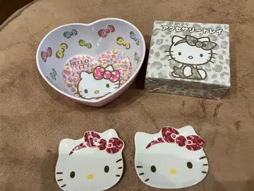 헬로키티 액세서리 트레이 멜라민 볼 레오파드